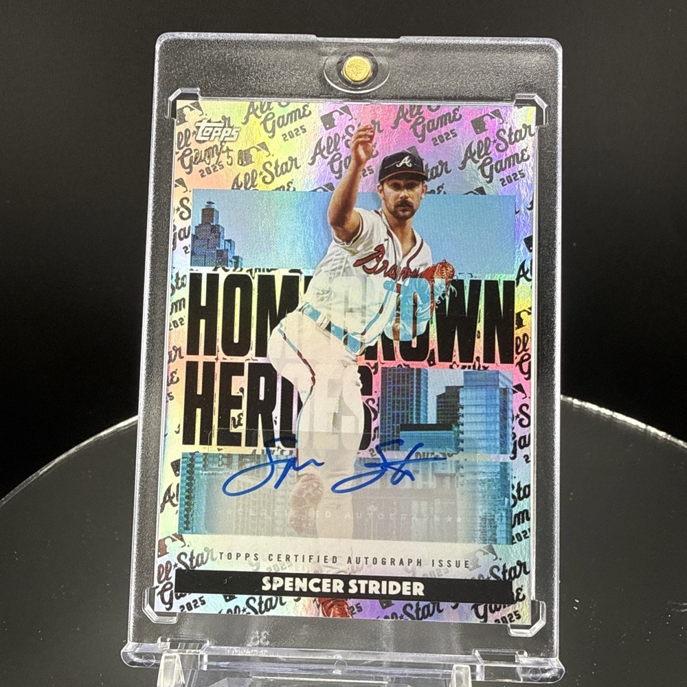 2025 Topps All-Star Spencer Strider Homegrown Heroes #HHA-SST  Autographed /50 - Picture 3 of 4